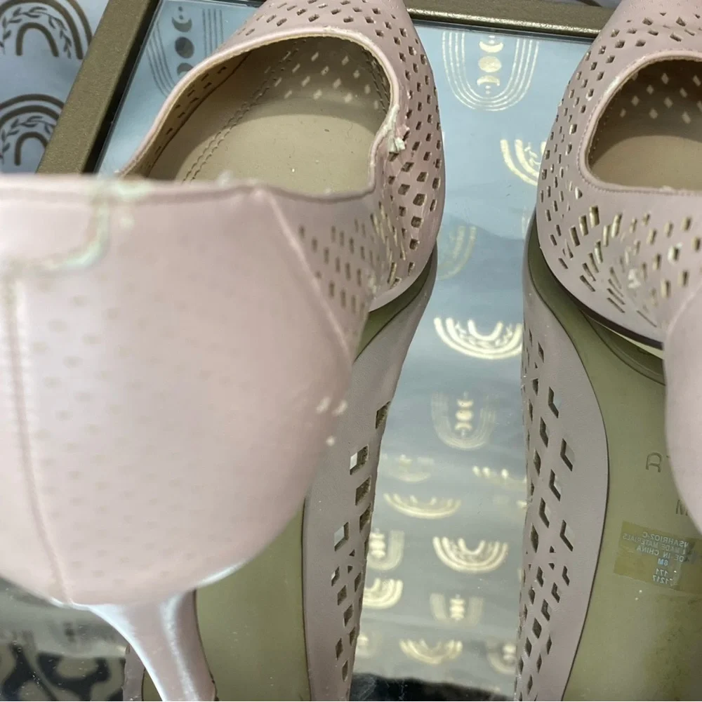 Unisa Blush Pink Perforated Heels